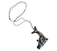 BESTonZON Ocarina De Portátil Pequeña De Cerámica Instrumento Musical De Ocarina De Estilo Chino Para Principiantes Para Tocar Exteriores o Salas De Estar