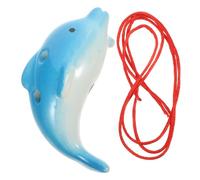 BESTonZON Ocarina del delfín juguete delfín para niños estudiante ocarina un collar juguetes infantiles niños ocarina lindo delfín ocarina música colgante agujero ocarina instrumento musical