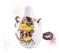 BESTonZON Ocarina Del Zodiaco De Flauta De Ocarina Para Principiantes y Profesionales Diseño De Tigre Decoración Portátil De Escritorio
