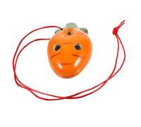 BESTonZON Ocarina Zanahoria Ocarina Juguete Juguetes Retros Colgando Ocarina Juguete Panda Flauta Ocarina Antigua Ocarina 8 Hoyos Instrumento Étnico Collar Cerámica Niño Gato Tintineo