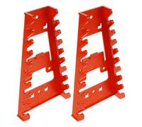 BESTonZON Organizador de Llaves Inglesas Soporte Multi-capa Versátil de Plástico Rojo de 2 Unidades para Pared Adecuado para Taller y Garaje