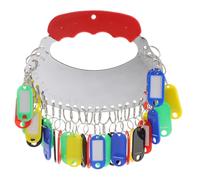 BESTonZON Organizador de Llaves para Almacén 30 Etiquetas Portátiles Numeradas Placa Organizadora de Llaves de Plástico y Hierro Adecuado para Gestión de Claves Tiendas y Hogares