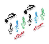 BESTonZON Otomatona 50 Pcs titular de libro de música marcador de notas musicales clip de libro de música Sujetadores de partituras Sujeta partituras titulares de partituras de piano Pianos
