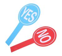 BESTonZON Paletas de Votación para Aula 15x30 Cm de Espuma Ligera, Juego de 2 Piezas Símbolos Sí y No, Herramientas Portátiles y Reutilizables para Evaluación y Participación Educativa