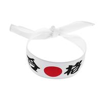 BESTonZON Pañuelo Cabeza de Estilo Japonés Diadema Samurái para Hombre con Estampado de Kanji y Sol Naciente para Disfraces de Karate Ninja y Chef de Sushi Fiestas
