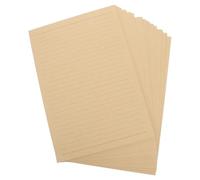 BESTonZON Papel de Carta Kraft Rayado B5 Vintage para Escribir Cartas, 50 Hojas por Paquete, Papel de Papelería Retro para Oficina y Correspondencia Personal en San Valentín