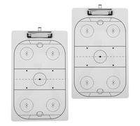 BESTonZON Paquete De 2 Pizarra Blanca Hockey Borrable para Entrenadores Tablero Táctico Reutilizable Compacto y Ligero para Equipos para Entrenamientos y Estrategias de Hockey