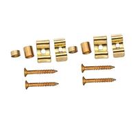 BESTonZON Paquete De 6 Juegos hebilla de guitarra placa de protección accesorios de guitarra instrumentos musicales organos musicales cuerdas de guitarra guía del árbol de la guitarra Metal