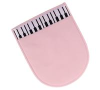 BESTonZON para instrumentos musicales limpiador de violín kit de limpieza de violín limpiador de guitarra paño de limpieza para pianos paño de pulido forro polar de doble cara rosa