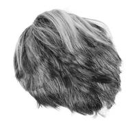 BESTonZON Peluca Abuelo Gris para Peluca de Disfraz Cómoda y Realista para Carnaval Halloween y Fiestas Accesorio Fácil de Cuidar para Transformación Rápida