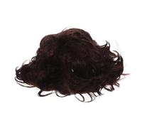 BESTonZON Peluca Corta con Rizos Marrón para Hombre Postizo Sintético Resistente al Calor Tupé Afro Natural para Uso Diario y Fiestas Accesorio Ligero y Cómodo para Adultos