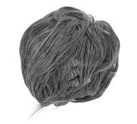 BESTonZON Peluca de Anciana Corta de Color Gris para Mujer para Cosplay de Abuela Disfraz de Fiesta o Actuación Escénica Accesorio Decorativo
