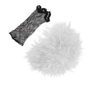 BESTonZON Peluca de Disfraz Científico Blanca Excéntrica 2 Piezas Red para Cosplay y Fiestas Peluca Creativa de Laboratorio para Eventos Científicos y Actuaciones Teatrales