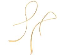 BESTonZON Pendientes Colgantes de Plata con Diseño Geométrico Irregular Forma de Línea Torcida para Mujer Ligeros y Duraderos Accesorios Elegantes para Fiestas y Uso Diario