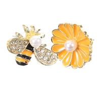 BESTonZON Pendientes Pequeños para Mujer de Margarita y Abeja Pendientes de Botón Asimétricos de Plata Diseño Delicado y Ligero para Verano Joyería Moderna para Fiesta y Uso Diario