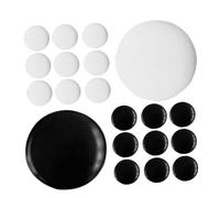 BESTonZON Piezas Pequeñas de Ajedrez Go 360 Unidades Fichas de Melamina Doble Cara en y Negro Juego de Mesa Resistente y Compacto para Partidas de Go