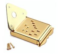 BESTonZON Placa De Tracción Mandolina Metal Triangular Mejora Sonido Durabilidad Fácil Cambio Cuerdas Dorada