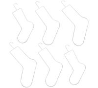 BESTonZON Plantillas metálicas para bloquear calcetines 6 unidades, diseñadas para tejer y dar forma, con ajuste y retención, perfectas para mostrar calcetines en ambientes comerciales y