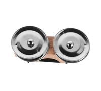 BESTonZON Platillo De Dedo Pequeño Tambor De Pandereta Colador De Wok Pandereta Instrumento Guitarra De Mano Mástil De Guitarra Eléctrica Metal