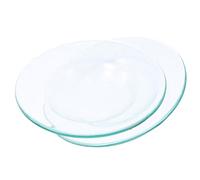 BESTonZON Plato de Vidrio Transparente para Quemador de Aceites Esenciales, 2 Piezas Reutilizables para Lámpara de Aromaterapia, Bandeja Calentadora de Cera Resistente y Fácil de Limpiar