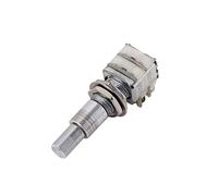 BESTonZON Potenciómetro Concéntrico para Guitarra B50k, Potenciómetro de Dos Ollas Plateado Fijador Central, Pieza de Repuesto Electrónica para Instrumentos Musicales, Control de Volumen