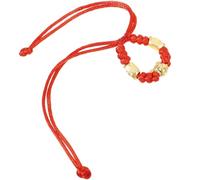 BESTonZON Pulsera Ajustable de Hilo Rojo Trenzado para Mujer y Pulsera de Cuerda Roja Dijes de Rata Símbolo de Buena Suerte y Protección contra Energía Negativa