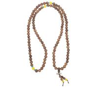 BESTonZON Pulsera de Madera Portátil 108 Cuentas Estilo Budista para Adultos, Diseño Sencillo y Cómodo para Uso Diario en Citas y Viajes