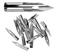BESTonZON Puntas para Pluma Estilográfica Aplicables 028 MM 30 Piezas Punta de Acero para Caligrafía y Lettering Accesorio de Repuesto para Estudiantes y Artistas