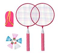 BESTonZON Raquetas de Bádminton para Kit Duradero con Raquetas Antideslizantes y Mochila Juego Deportivo Portátil para Juguete de Exterior Infantil