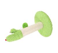 BESTonZON Rascador para Gatos Vertical Forma de Cactus, Poste Rascador Natural de Sisal, Diseño Engrosado y Resistente, para Uso Diario en Interiores, Adecuado para Gatitos y Gatos Adultos