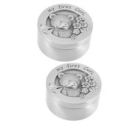 BESTonZON Recuerdo Mi Primer Rizo Caja De 2 Uds Caja De Colección De Lanugo Contenedor Para De Bebé Protector De De Bebé Contenedor De Pelo Fetal Para Niños Primer Cumpleaños Del Bebé Caja