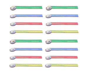 BESTonZON Regla de Madera 18 Cm Diseño de Fútbol, Set de 20 Piezas para Premio de Vacaciones y Útiles Escolares, Borde Recto Seguro, Adecuado para Recompensas y Aprendizaje en Aula