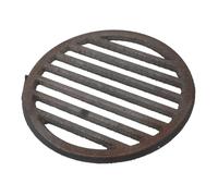 BESTonZON Rejilla de Hierro Fundido Redonda para Barbacoa Exterior Resistente Altas Temperaturas Diseño Compacto y Portátil Repuesto para Parrilla y Accesorios para Fogatas y Camping