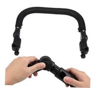 BESTonZON Reposabrazos Resistente y Cómodo Ajustable de Cuero Pu y Hierro Barra de Parachoques para Cochecito de Ñiño para Silla de Paseo y Carriola para Ñiño