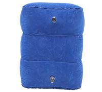 BESTonZON Reposapiés Inflable para Viaje Almohada para Piernas Ajustable de PVC Flocado para Aviones y Coches Accesorio Esencial de Viaje Soporte Cómodo para Niños y Adultos