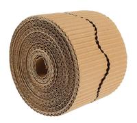 BESTonZON Rollo de Papel Borde Festoneado para Tablón de Anuncios Color Kraft 1 Pieza Papel Decorativo Extraíble para Manualidades y Decoración de Aulas y Oficinas