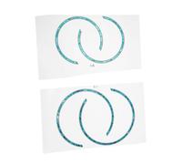 BESTonZON Rosetas Decorativas para Guitarra Acústica 3d Autoadhesivas, 4 Piezas (2 de 38 y 2 de 41), Calcomanías de Incrustación de Madera para Orificio de Sonido, Accesorios para Guitarra