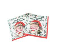 BESTonZON Servilletas De Papá Noel 20 Unidades Impresos Para Cumpleaños Infantiles Navideñas