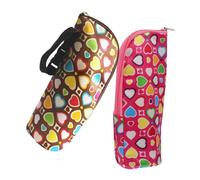 BESTonZON Set de 2 Bolsas Térmicas para Biberones y Botellas, Portátiles, Aislamiento de Tela y Forro Aislante, Ideales para Viajar y Paseos