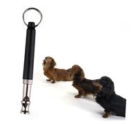 BESTonZON Silbato de Adiestramiento para Perros Negro con Correa Ultrasónico para Control de Ladridos y Obediencia Material Latón Niquelado Resistente