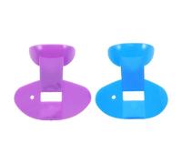 BESTonZON Silbato Nasal de Entrenamiento Adultos 2 Piezas Plástico Azul y Morado Dispositivo para Entrenar Embocadura y Respiración Nasal Mejora Claridad y Control Musical