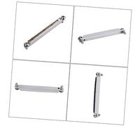 BESTonZON Silla De Puente De Guitarra Silla De Guitarra Acústica Puente Rígido Silla De Guitarra Eléctrica Silla De Puente Piezas De Repuesto Piezas De Guitarra Eléctrica De Plata