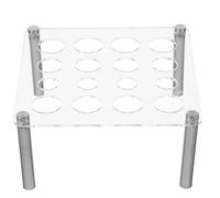 BESTonZON Soporte Cuadrado de Acrílico para Moldes de Resina de Piezas de Ajedrez DIY, Organizador Estable Múltiples Aperturas para Almacenamiento y Exhibición, Accesorio para Juegos de