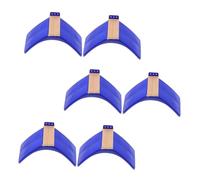 BESTonZON Soporte De De Madera Maciza Natural, Percha Plástica Resistente, Conjunto De 6 Unidades, para Jaulas y Descanso De Aves, Uso En Interiores y Exteriores, Adecuado para y Tórtolas