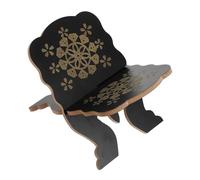 BESTonZON Soporte de Madera Negro para Libros Bíblicos, Atril Portátil para Lectura y Oración, Estantería de Escritorio Multifuncional para Textos Sagrados y Decoración Rústica