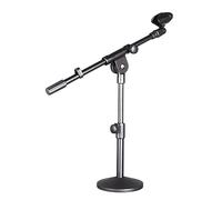 BESTonZON Soporte de Micrófono de Mesa Ajustable Base Metálica para Transmisiones, Podcasts y Reuniones en Línea