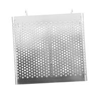 BESTONZON Soporte de secado para cubiertos con cesta colgante rectangular de acero inoxidable, escurridor de vajilla con ganchos para cocina (compartimentos dobles)