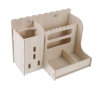 BESTonZON Soporte para Heno y Pienso para Conejos Cobayas y Pequeños Roedores Comedero Seguro y Práctico para Mascotas Pequeñas Organizador sin Botella de Agua