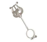 BESTonZON Soporte Para Partituras De Clarinete Plateado, Portátil, De Hierro Resistente, Clip Para Partituras Musicales, Adecuado Para Marcha y Uso Orquestal