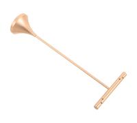 BESTonZON Soporte para Pendientes en T Metálico Dorado Grande Base en Forma de Gota, Exhibidor de Aretes para Venta Menor y Mostrador, Organizador Compacto para Joyería Perforada